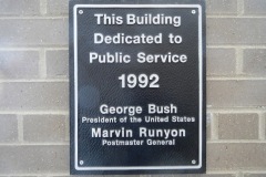 Batavia Illinois Post Office Dedication Plaque