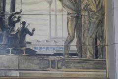 Chicago Illinois Uptown Station Post Office Mural 60640 Detail