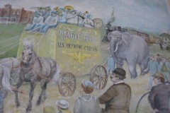 Delavan Wisconsin Post Office 53115 Mabie Circus Scene on Mural