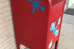 Santa Claus IN Post Office 47579 Red Mailbox