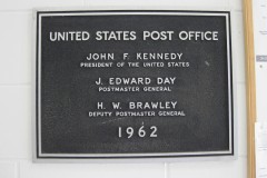 Tampico Illinois Post Office 61283 Dedication Plaque