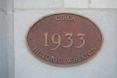 Wheaton Illinois Post Office Historic Plaque