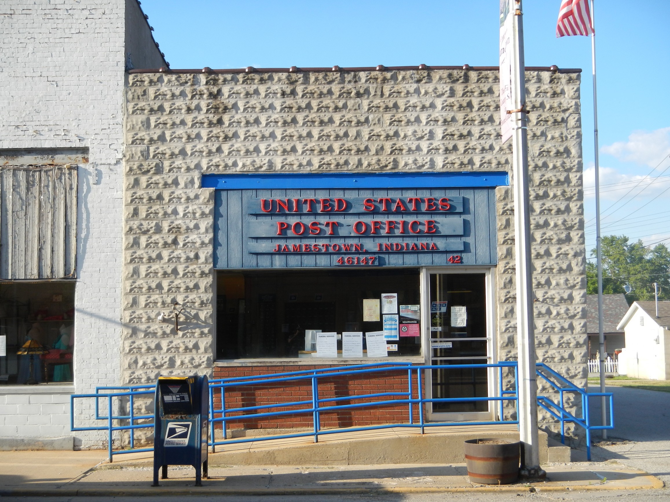 Jamestown Indiana Post Office — Post Office Fans