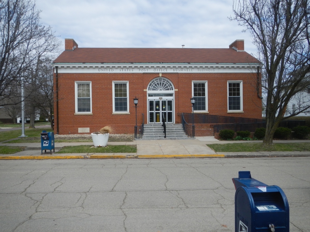 Bushnell Illinois Post Office — Post Office Fans