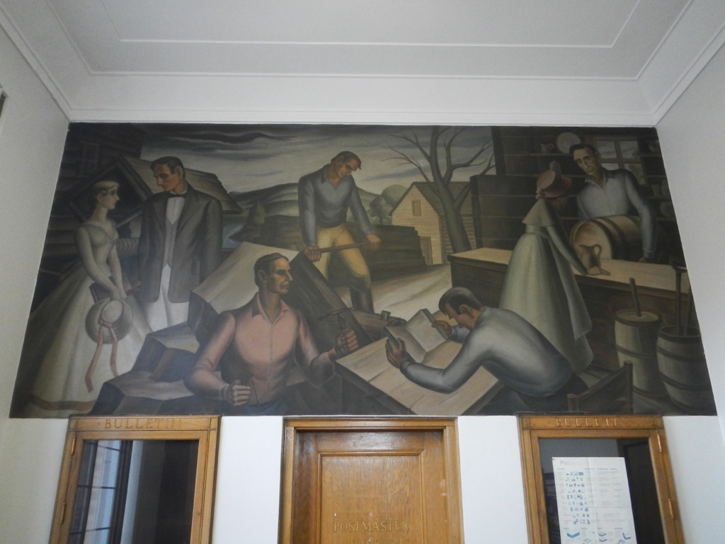 Petersburg Illinois Post Office Mural 62675 Full — Post Office Fans