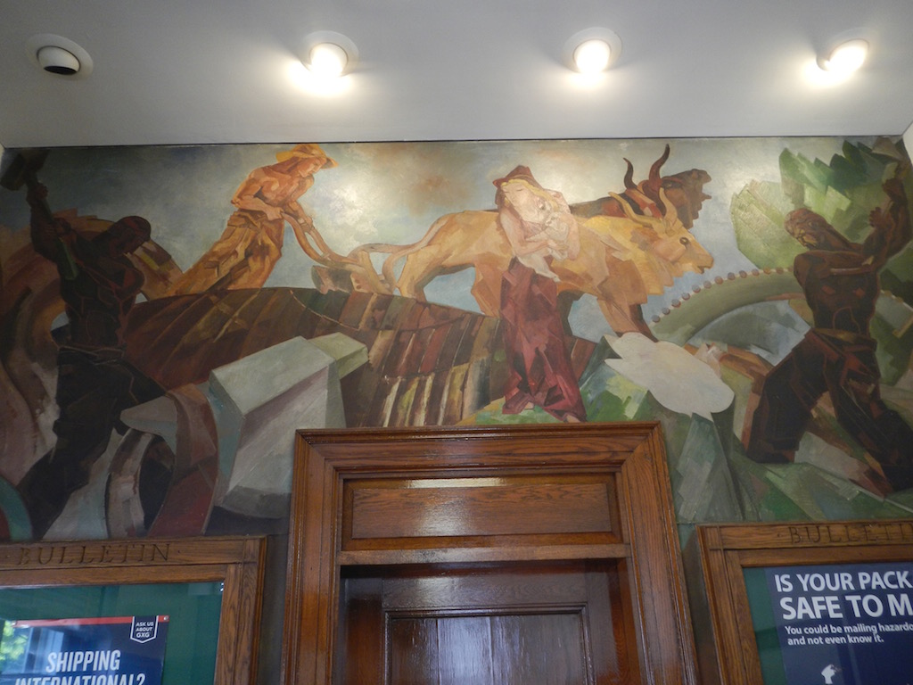 Rockford Michigan Post Office Mural 49341 Center — Post Office Fans