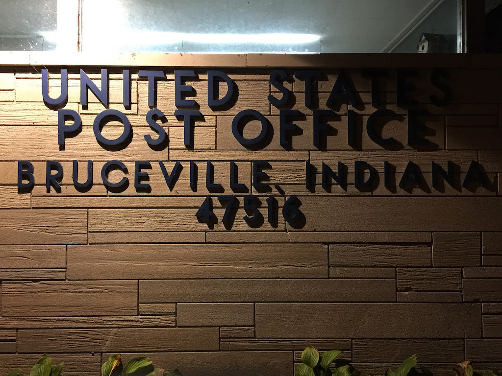 Bruceville Indiana Post Office — Post Office Fans